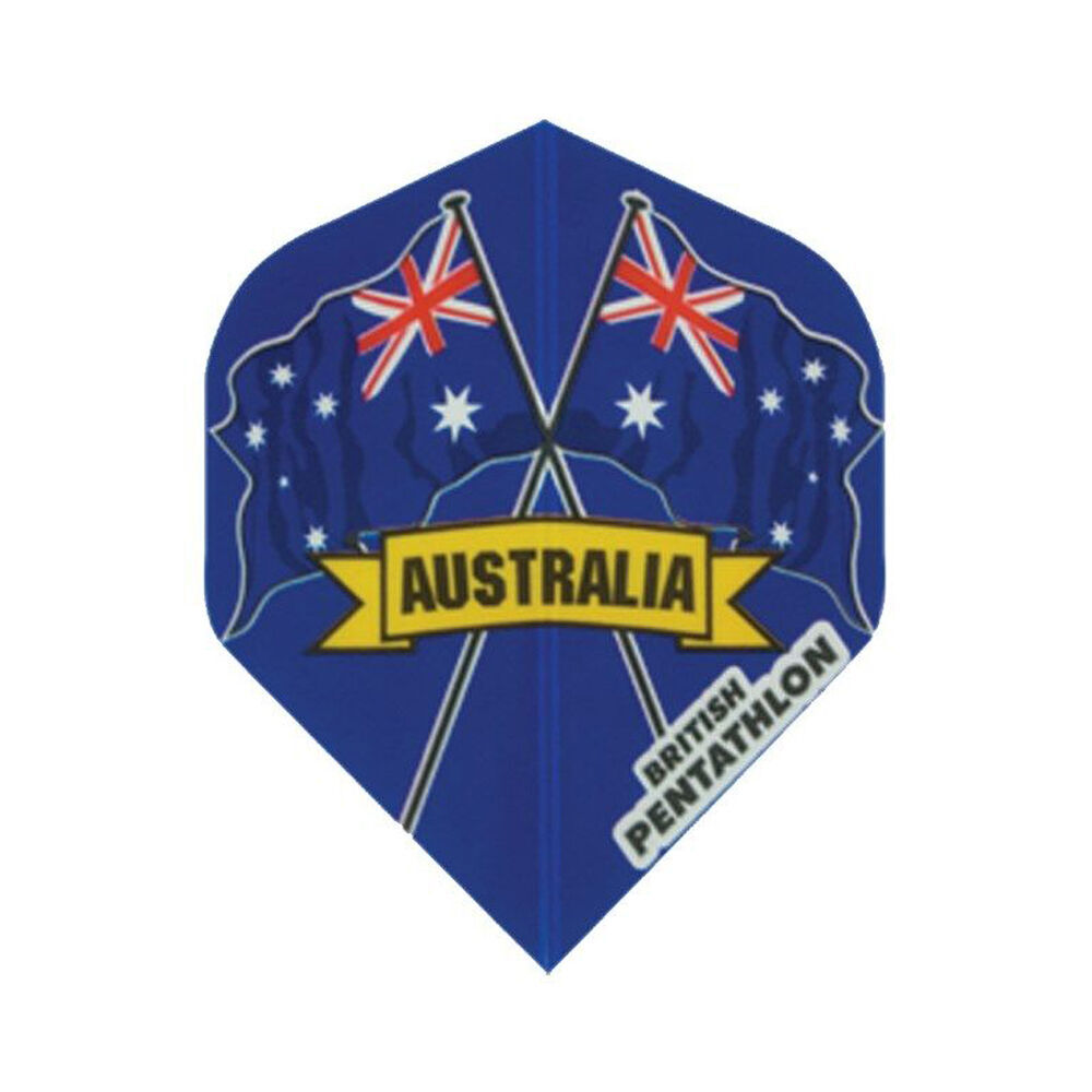 10x 3pc Formula Sports Aussie Flag Dart Board Flights Standard Shape