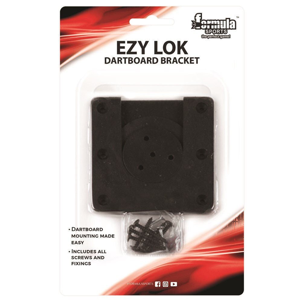 3PK Formula Sports Ezy Lok Dartboard Bracket Hanging Mount Black