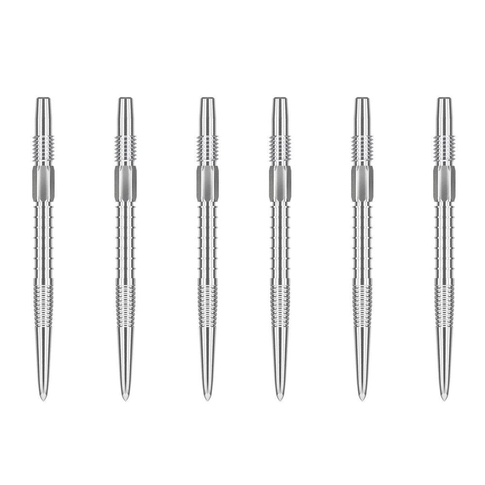 2x 3pc Target Swiss Firepoint Dart Point Replacement Spare Tip 26mm Silver