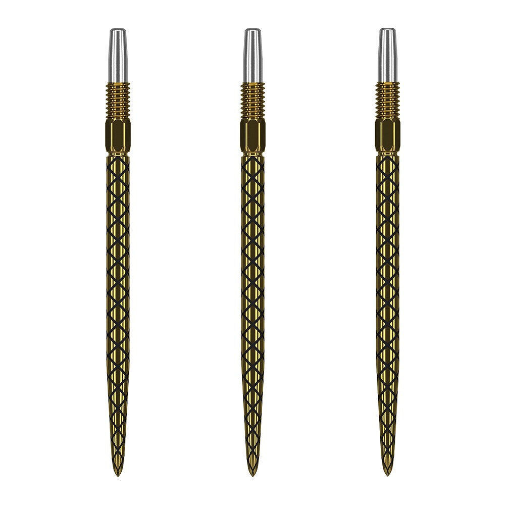 2x 3pc Target Swiss Diamond Pro Dart Point Replacement Spare Tip 26mm Gold