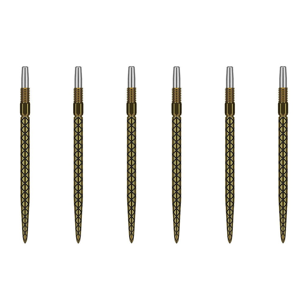 2x 3pc Target Swiss Diamond Pro Dart Point Replacement Spare Tip 26mm Gold
