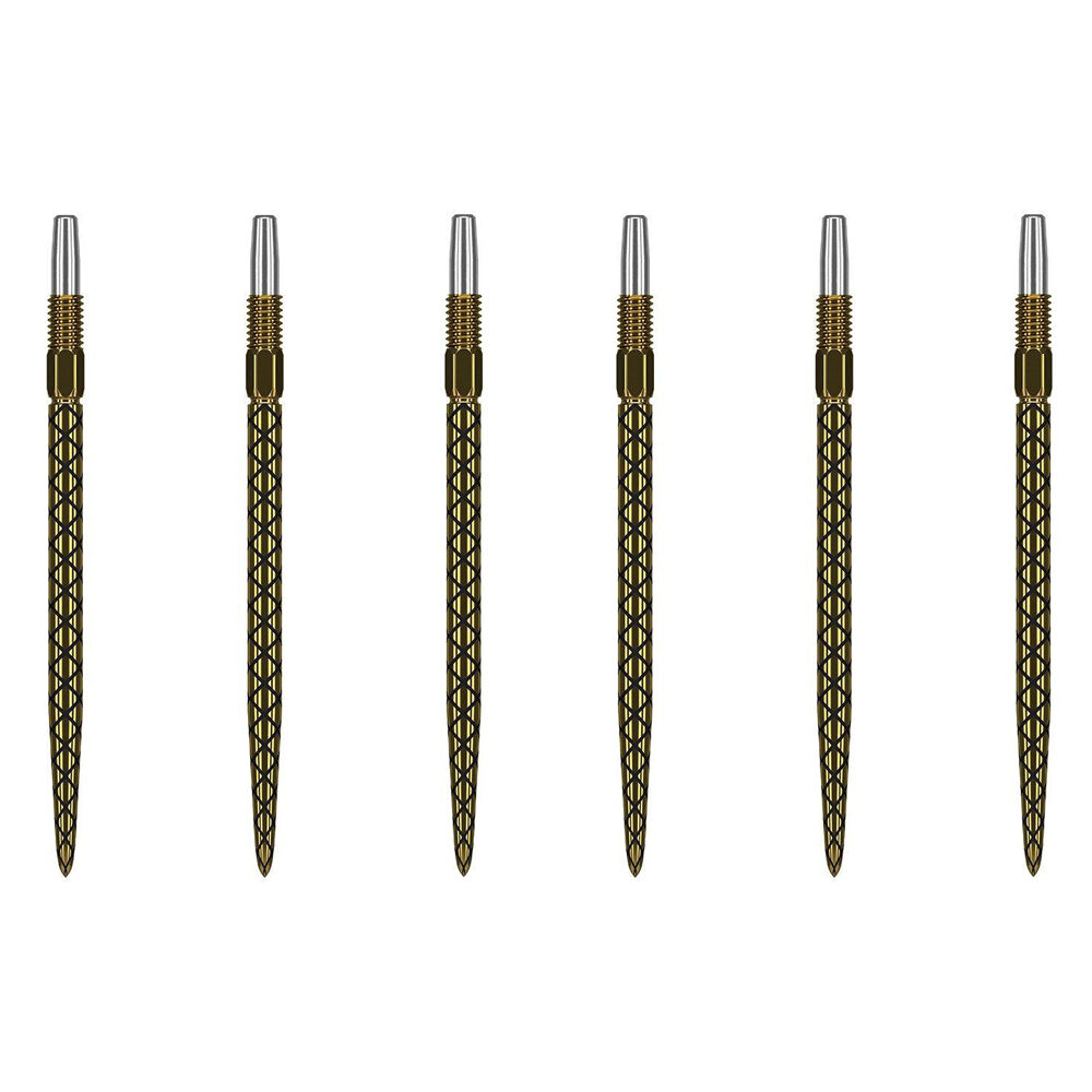 2x 3pc Target Swiss Diamond Pro Dart Point Replacement Spare Tip 30mm Gold
