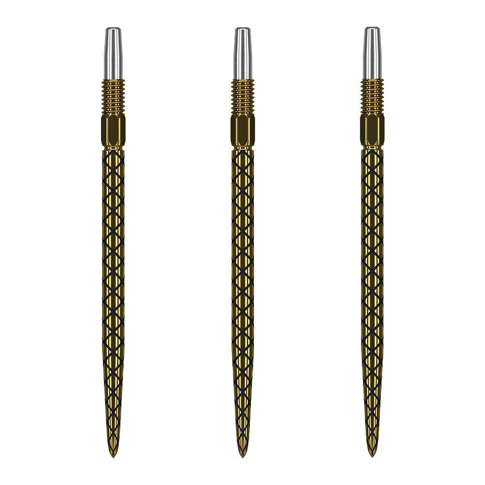 2x 3pc Target Swiss Diamond Pro Dart Point Replacement Spare Tip 30mm Gold