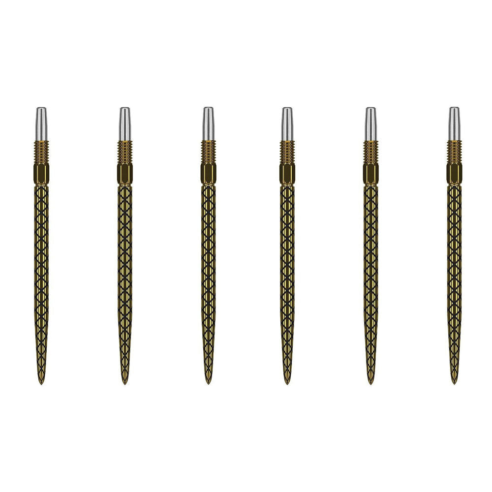 2x 3pc Target Swiss Diamond Pro Dart Point Replacement Spare Tip 35mm Gold