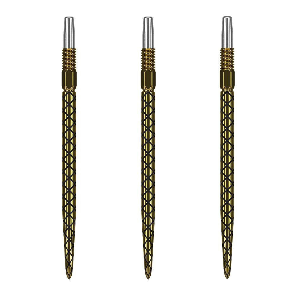 2x 3pc Target Swiss Diamond Pro Dart Point Replacement Spare Tip 35mm Gold