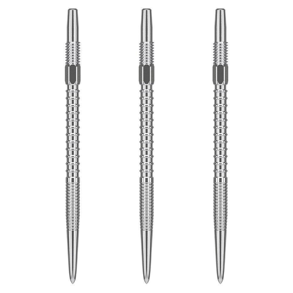 2x 3pc Target Swiss FireDart Point Dart Replacement Spare Tip 35mm Silver
