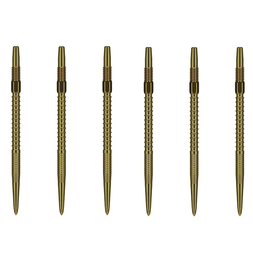 2x 3pc Target Swiss FireDart Point Dart Replacement Spare Tip 35mm Gold