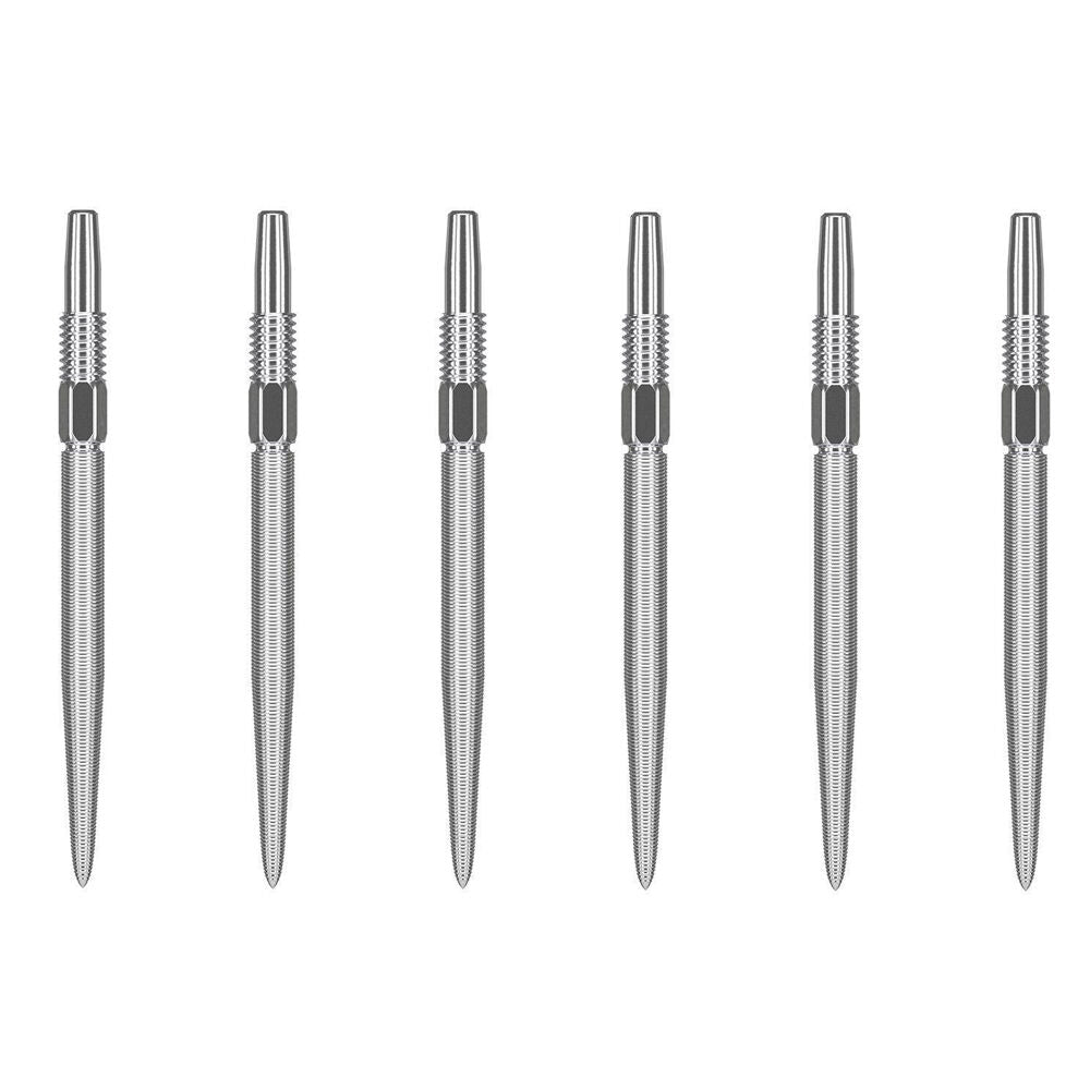 2x 3pc Target Swiss Nano Dart Point Replacement Spare Tip 26mm Silver