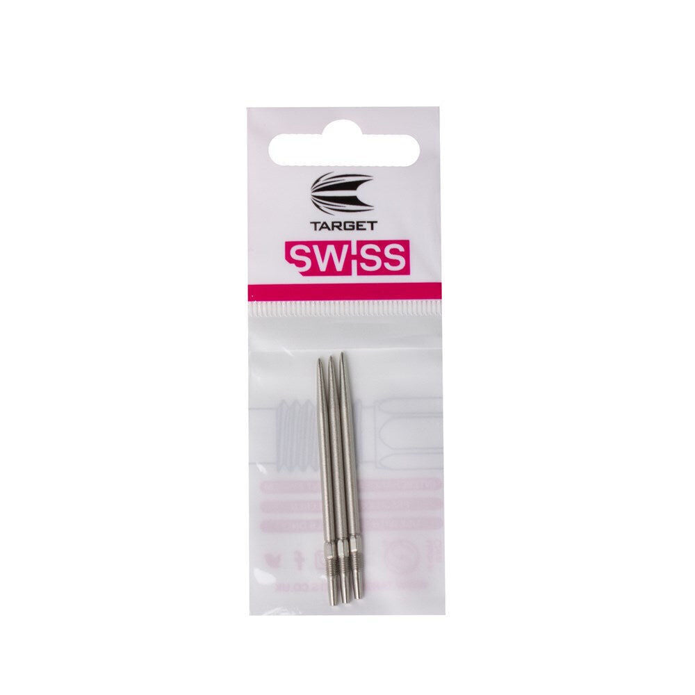 2x 3pc Target Swiss Nano Dart Point Replacement Spare Tip 30mm Silver