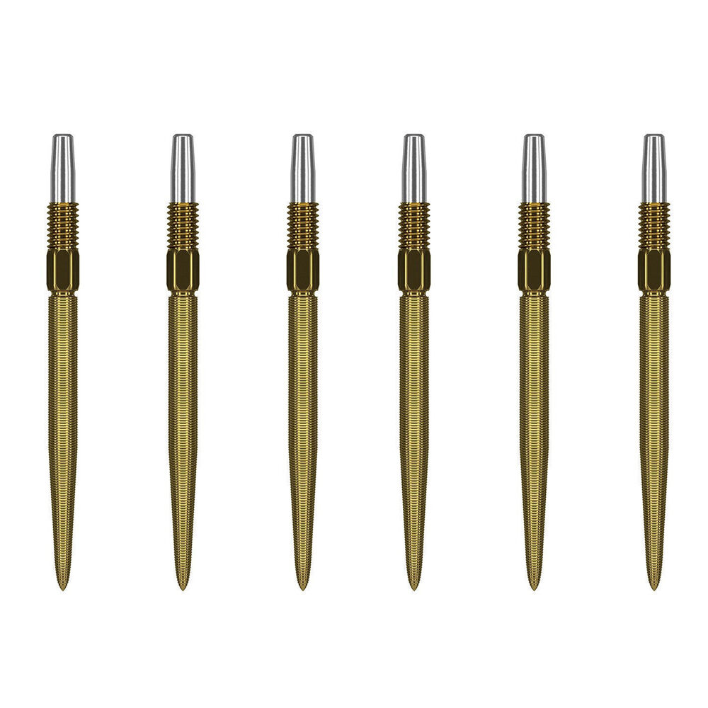 2x 3pc Target Swiss Nano Dart Point Replacement Spare Accessory Tip 30mm Gold