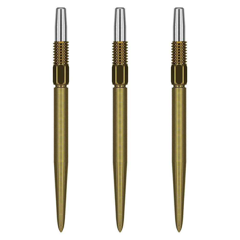 2x 3pc Target Swiss Nano Dart Point Replacement Spare Accessory Tip 30mm Gold