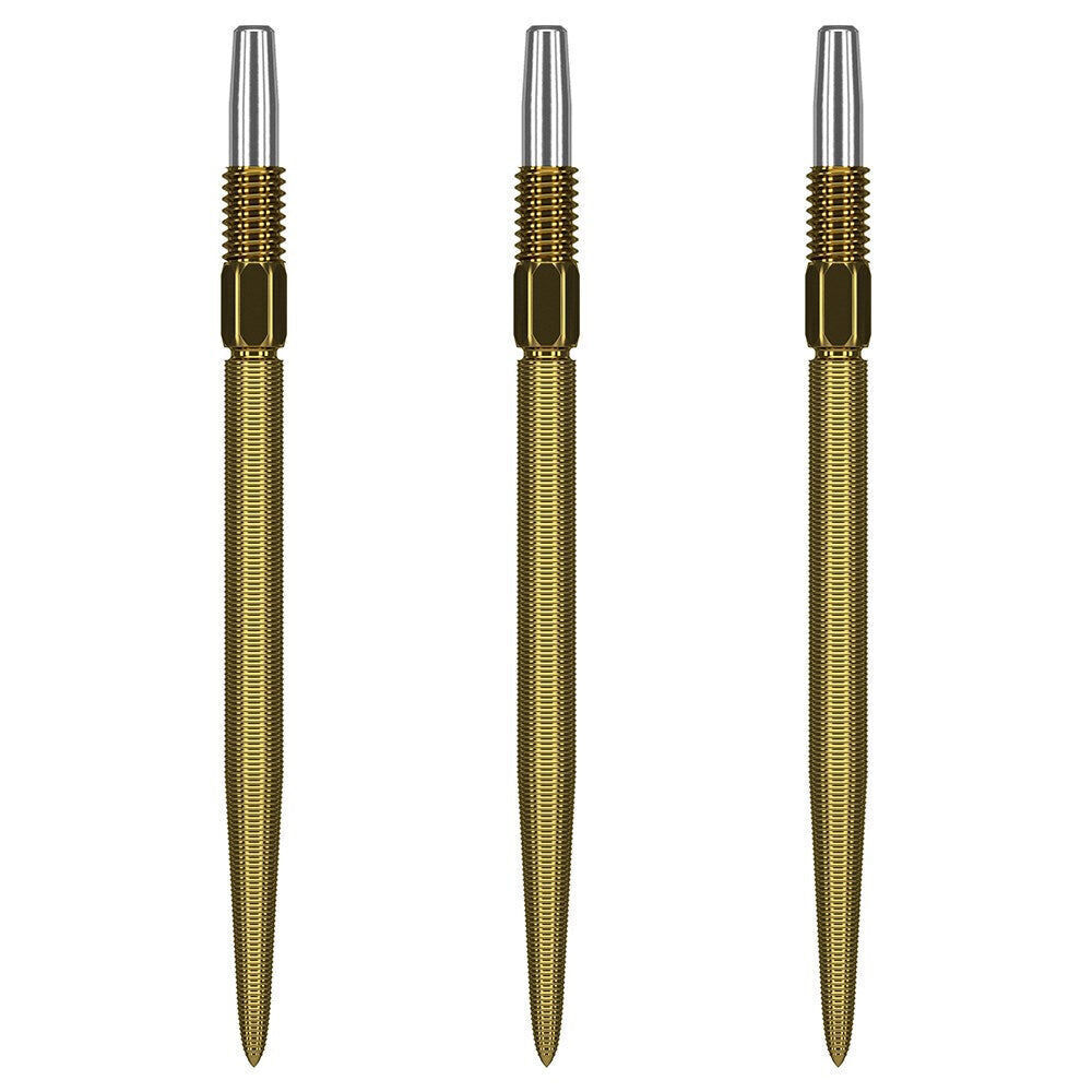 2x 3pc Target Swiss Nano Dart Point Replacement Spare Accessory Tip 35mm Gold