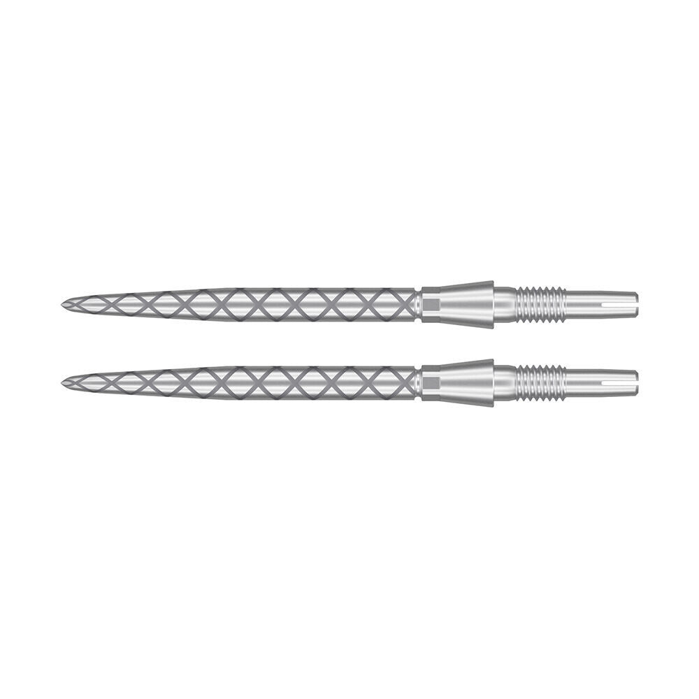 2PK Target Storm Diamond Dart Point Replacement Spare Tip 30mm Silver