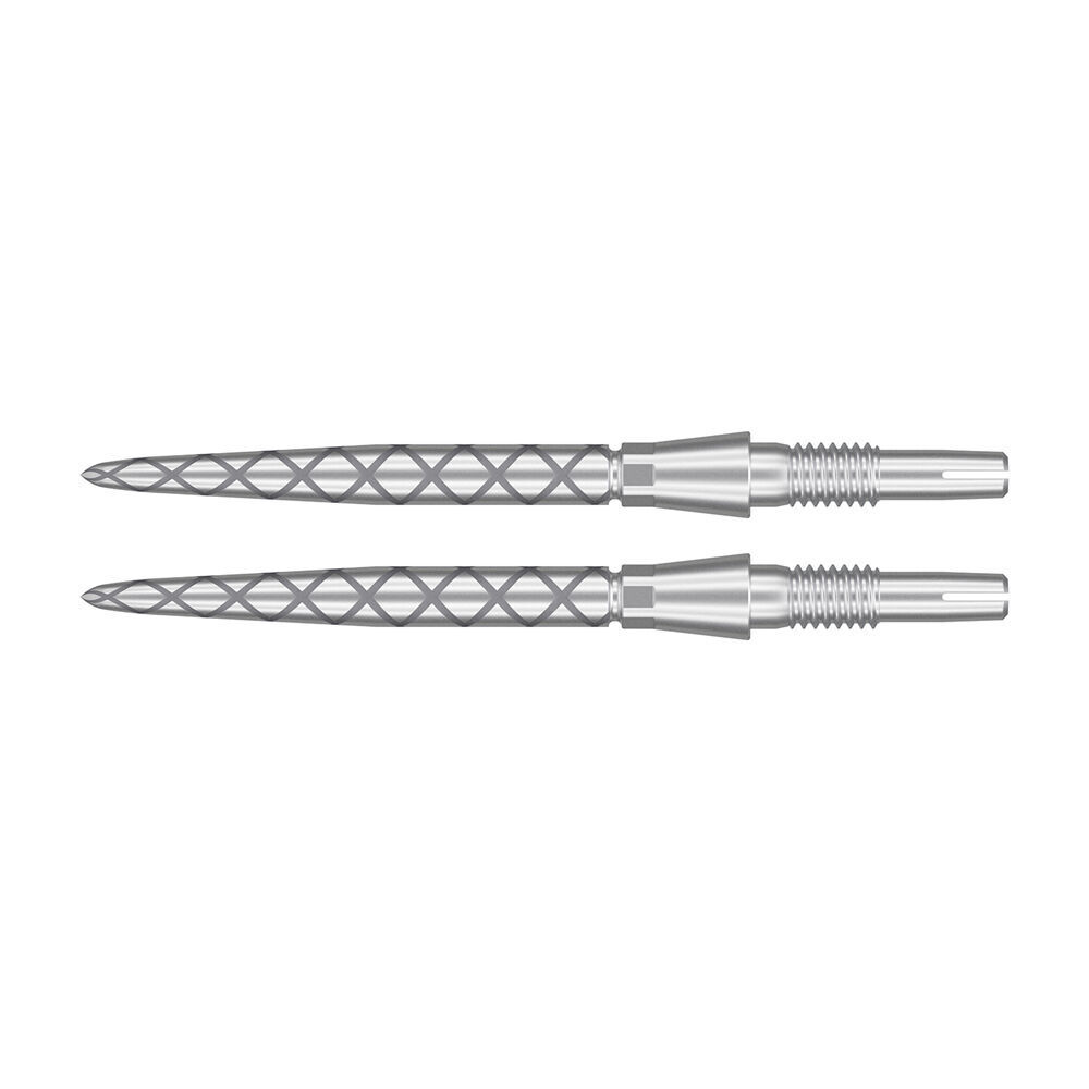 2PK Target Storm Diamond Dart Point Replacement Spare Tip 35mm Silver