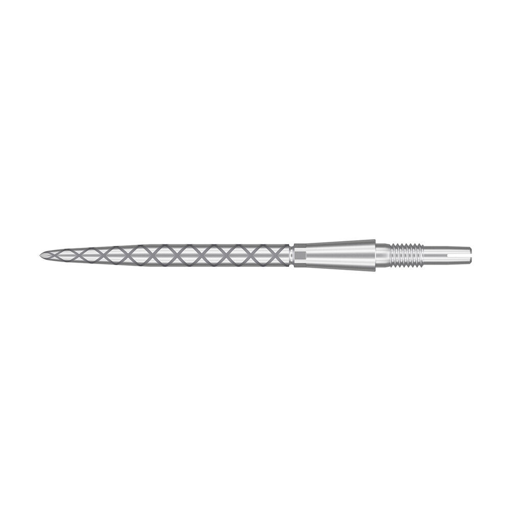 2PK Target Storm Diamond Dart Point Replacement Spare Tip 35mm Silver