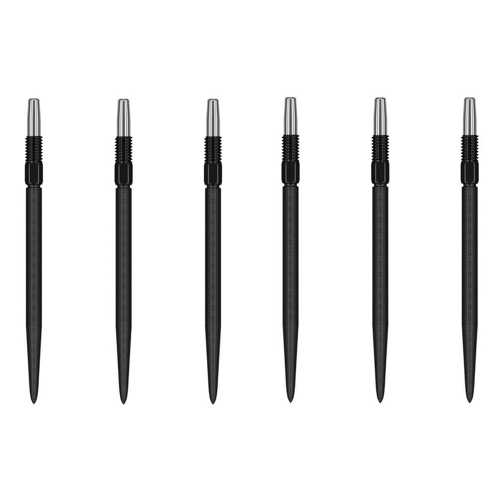 2x 3pc Target Swiss Nano Dart Point Replacement Spare Tip 40mm Black