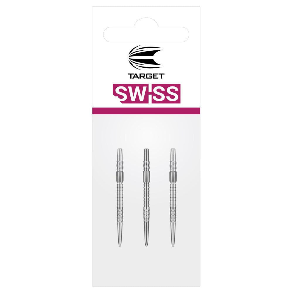 2x 3pc Target Swiss FireDart Point Silver Dart Replacement Spare Tip 40mm