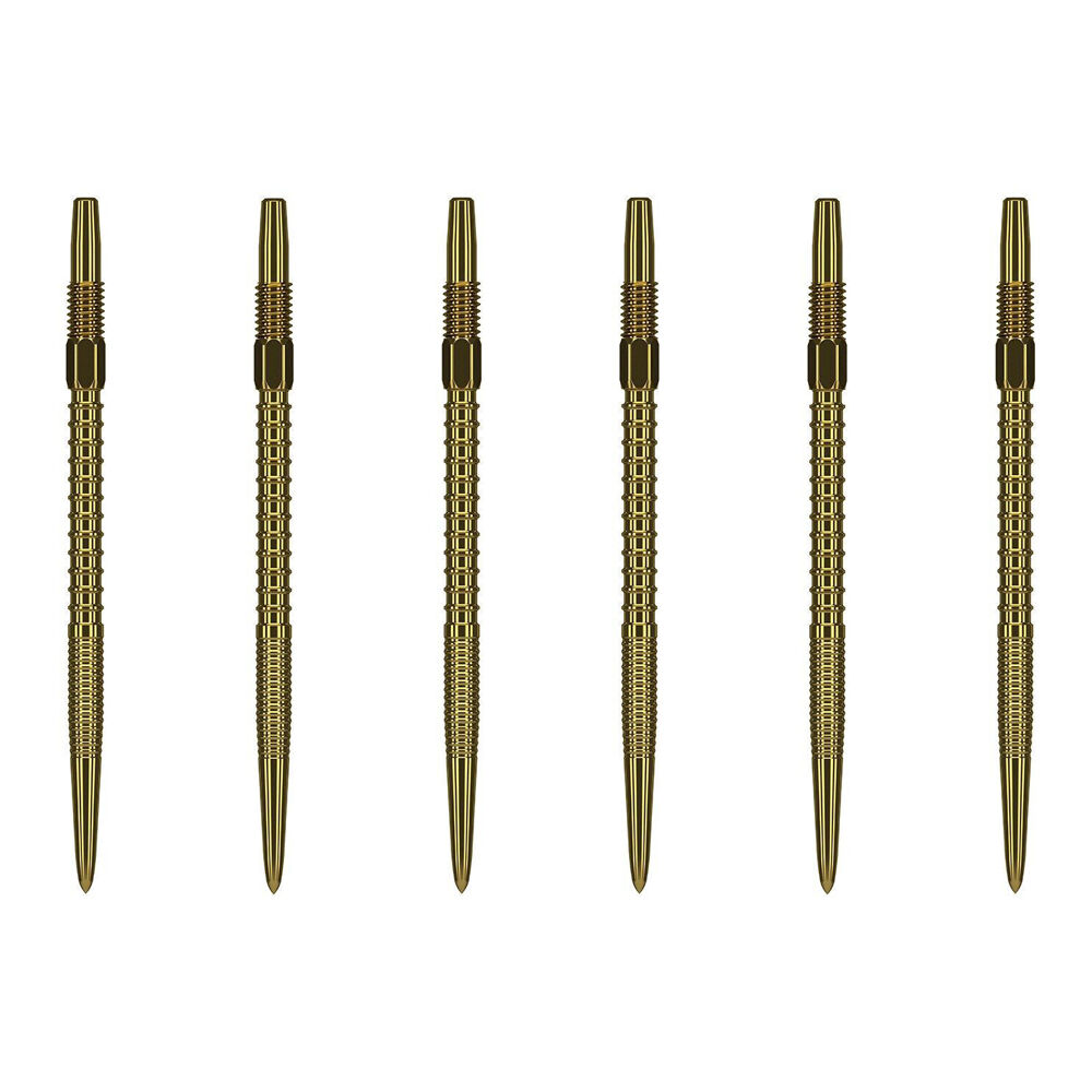 2x 3pc Target Swiss FireDart Point Gold Dart Replacement Spare Tip 40mm