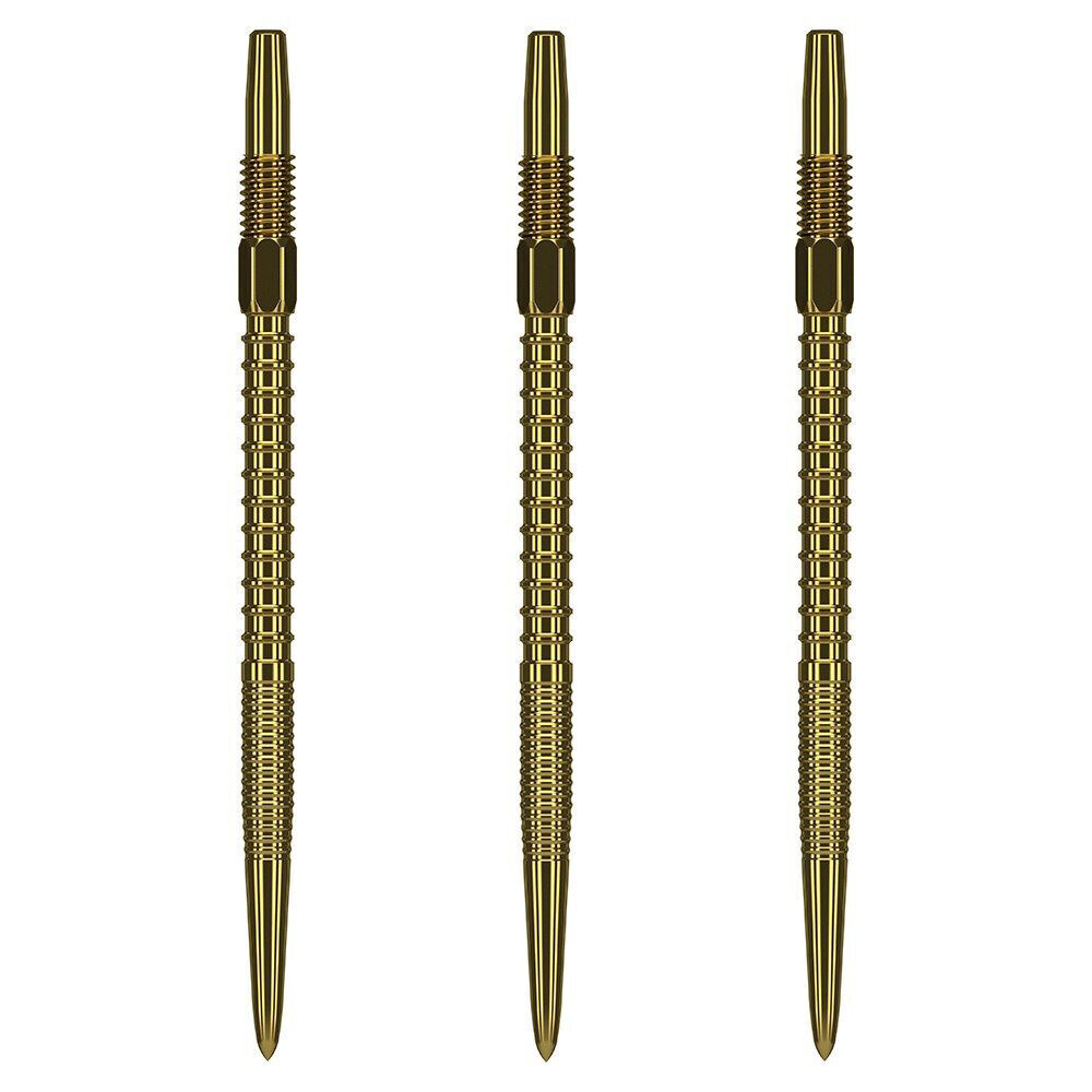 2x 3pc Target Swiss FireDart Point Gold Dart Replacement Spare Tip 40mm