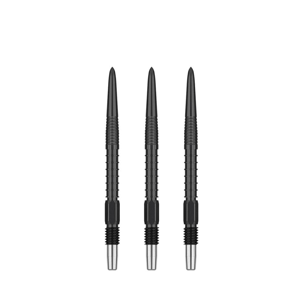 2x 3pc Target Swiss FireDart Point Black Dart Replacement Spare Tip 40mm