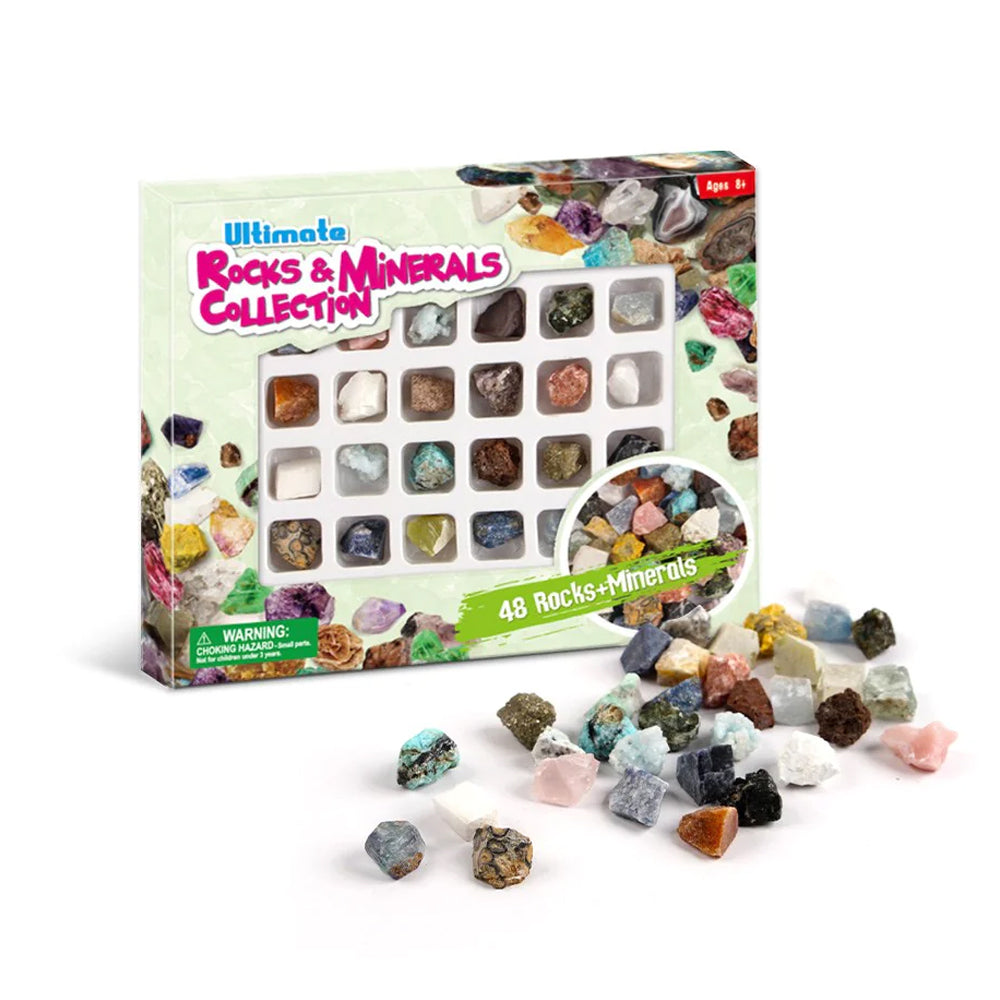 96pc Johnco Ultimate Rocks & Minerals Educational Geological Collection 8y+