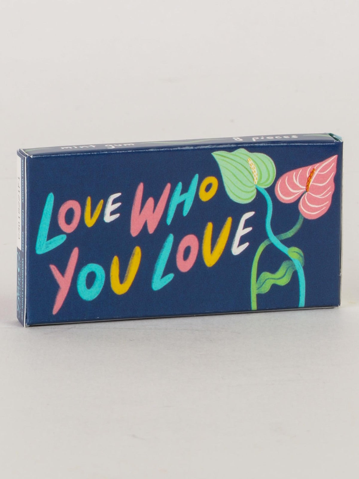 8x 8pc Blue Q Love Who You Love Flavoured Chewing Gum Fruit