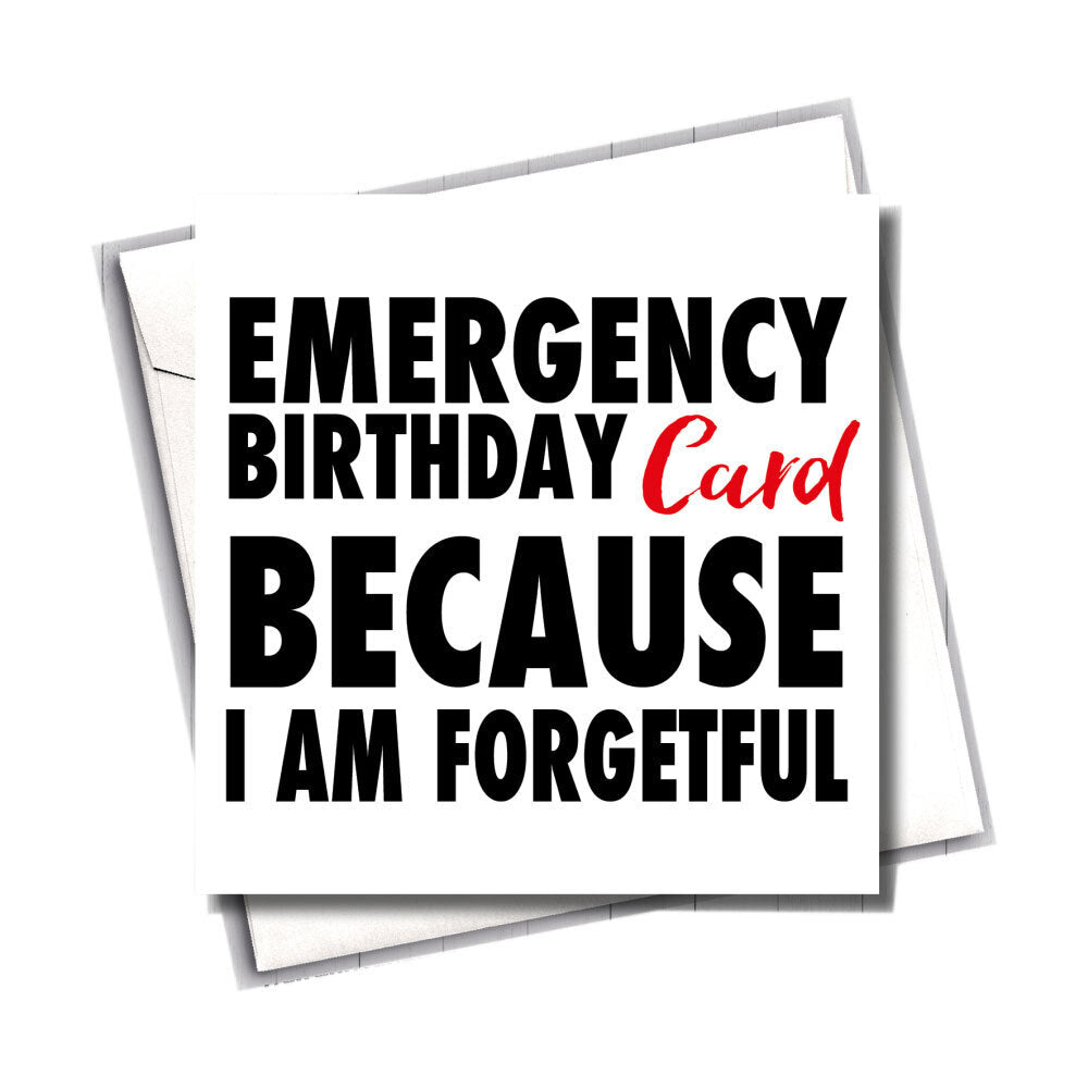 3PK Filthy Sentiments Emergency Card w/ Envelope 14x14cm