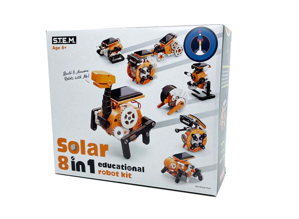Johnco 8-in-1 Solar Robot Educational Kit DIY Kids Learning Toy 8y+
