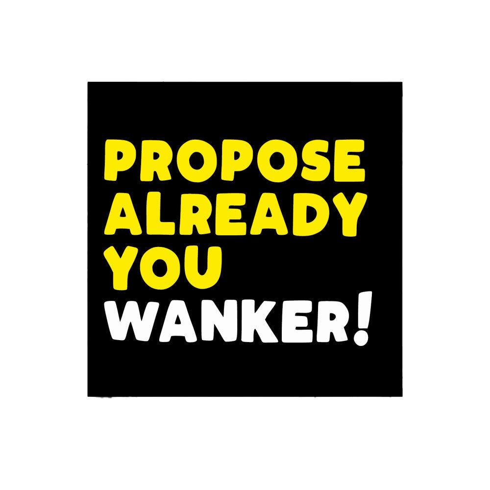 3PK Filthy Sentiments Propose Already Wanker Card w/ Envelope 14x14cm