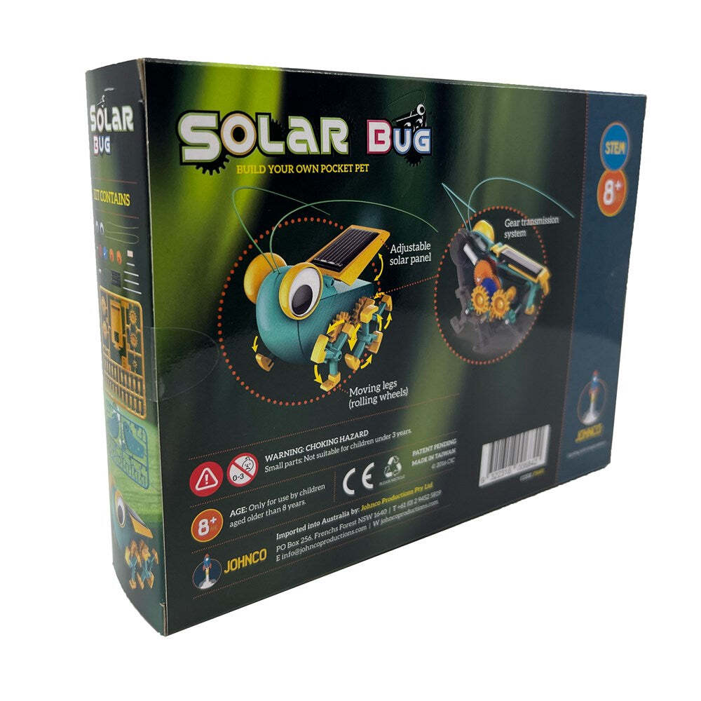 Johnco Solar Powered Bug Pocket Pet Kids Learning Toys 8y+