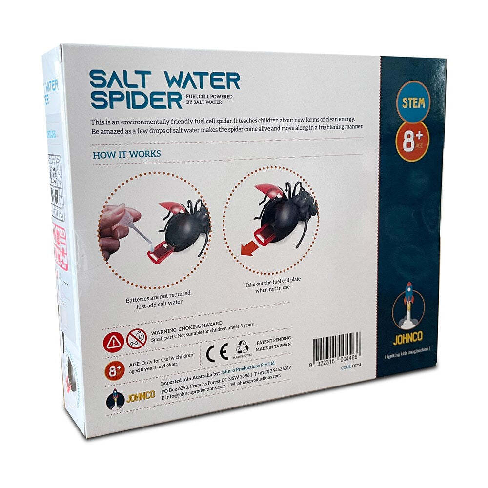 Johnco Salt Water Spider Kit Kids/Toddler Activity Toy 8y+