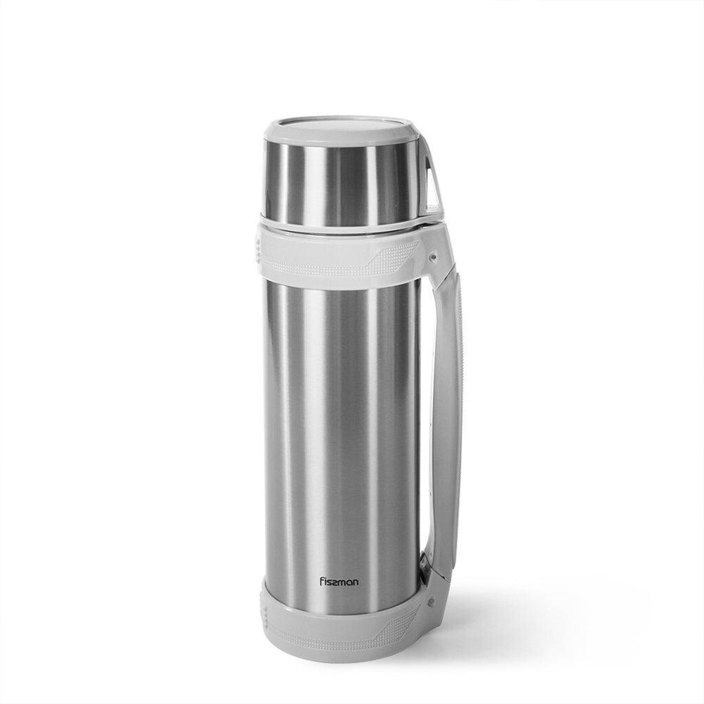 Fissman Stainless Steel 30cm/1000ml Vacuum Flask Bottle Double Wall - Silver