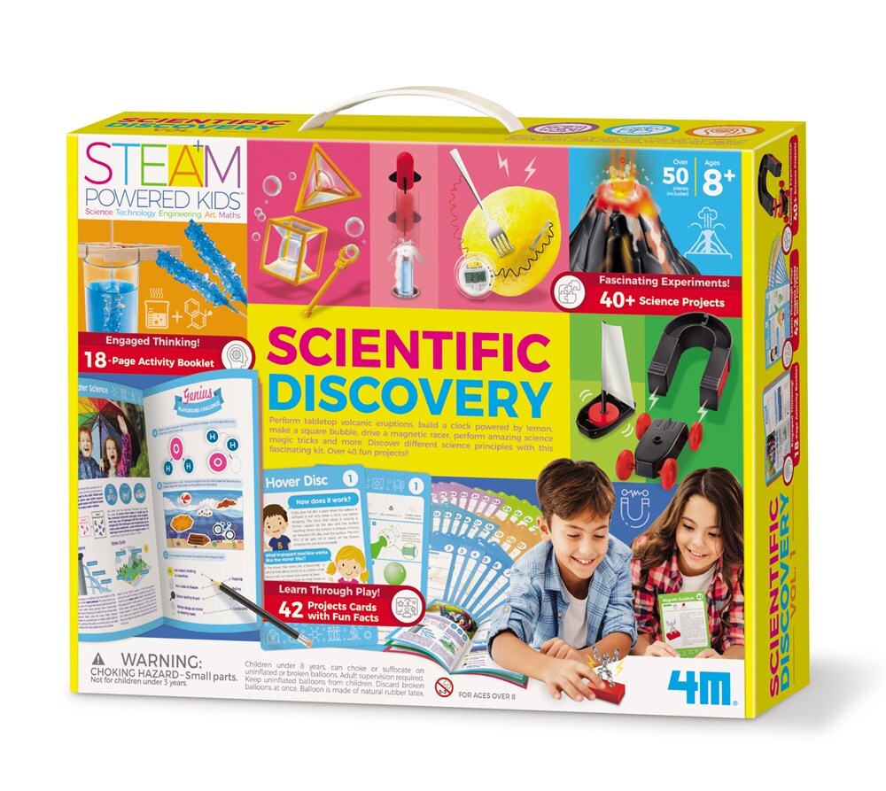 4M Scientific Discovery Kit Kids Experiment Learning Toy 8y+