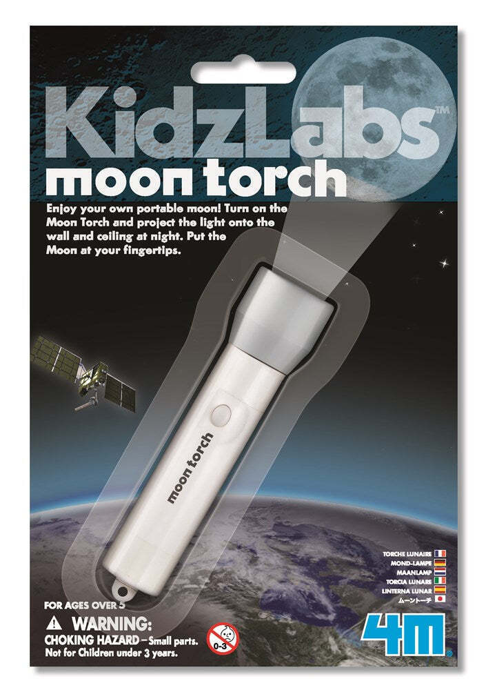 2PK 4M KidzLabs Moon Torch Educational Kids/Toddler Toy 5y+