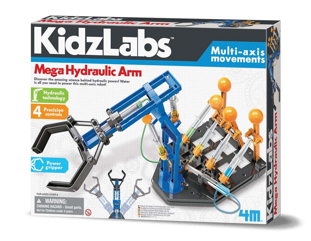 4M KidzLabs Mega Hydraulic Arm Kids Activity Toy 8y+