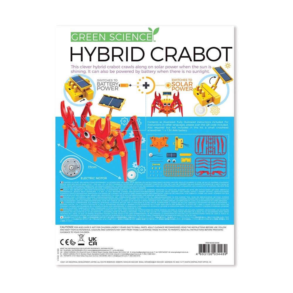 4M Green Science Hybrid Crabot Kids/Toddler Activity Toy 5y+