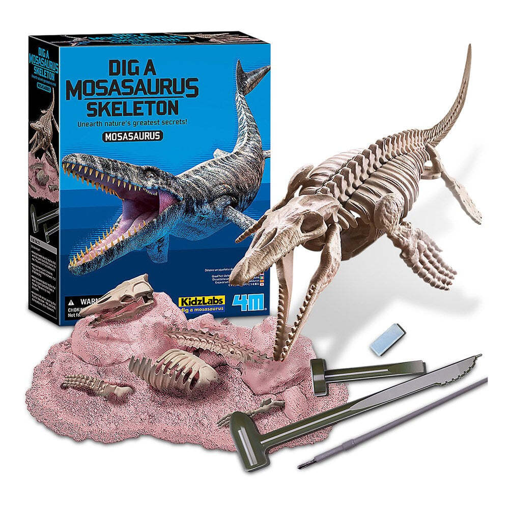 4M KidzLabs Dig a Mosasaurus Skeleton Kids/Toddler Toy 8y+
