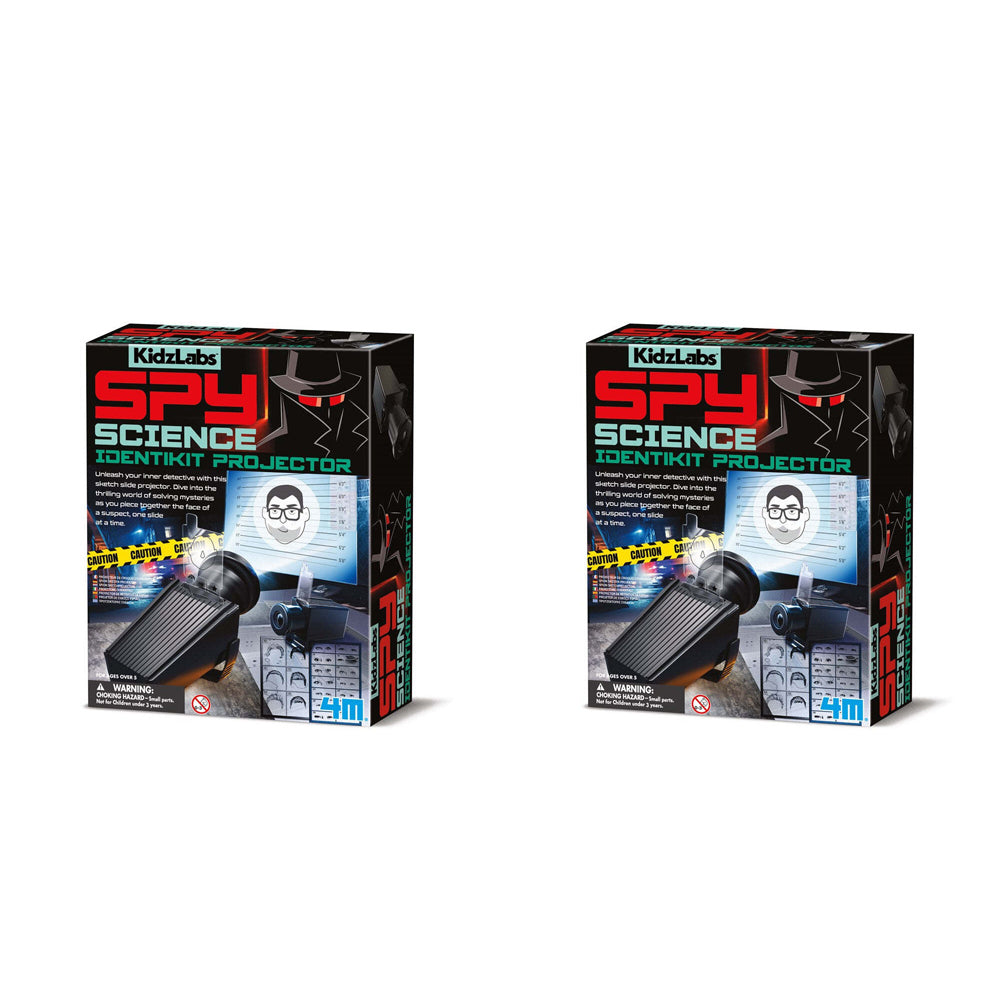 2PK 4M KidzLabs Spy Science Identikit Projector Kids Toy 5+