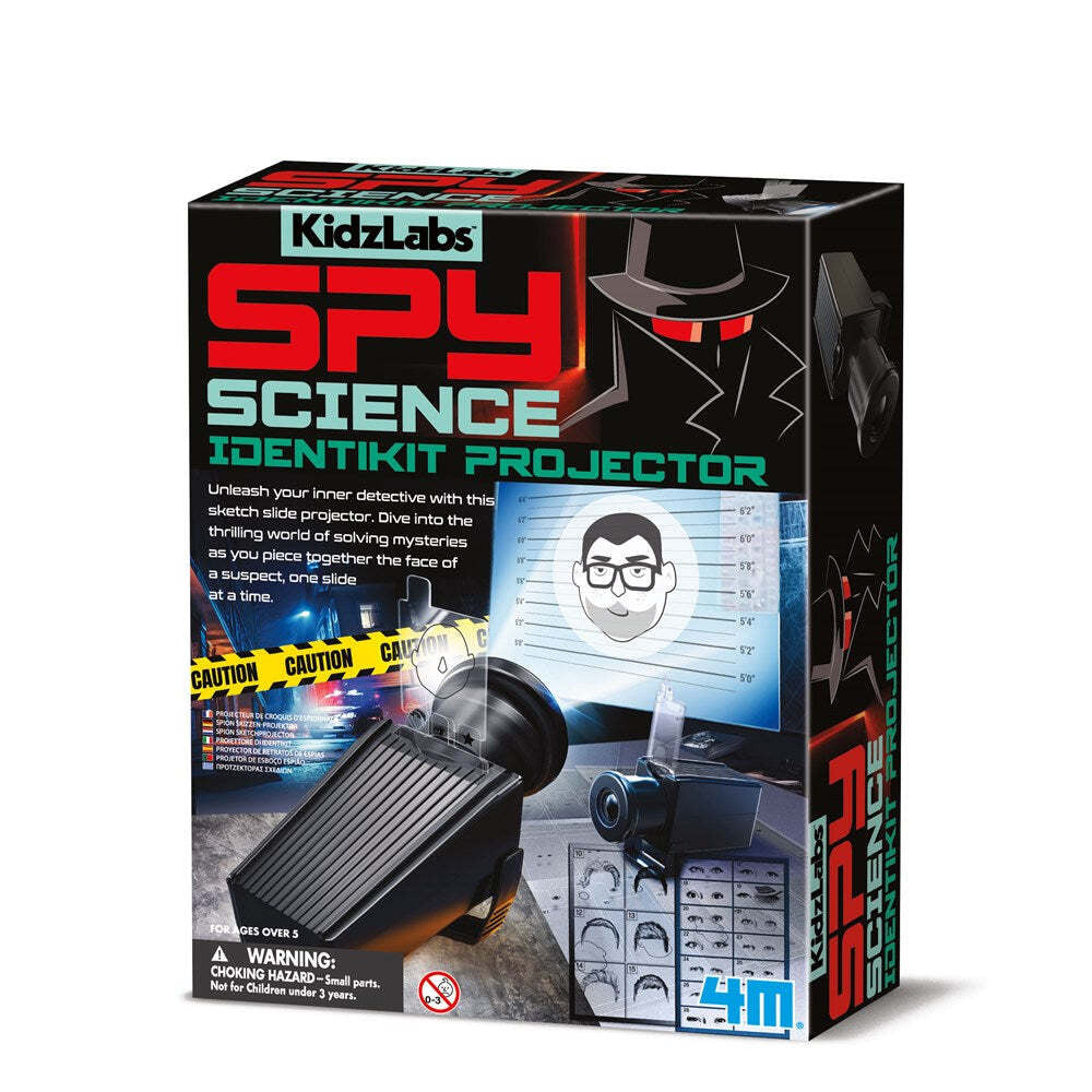 2PK 4M KidzLabs Spy Science Identikit Projector Kids Toy 5+