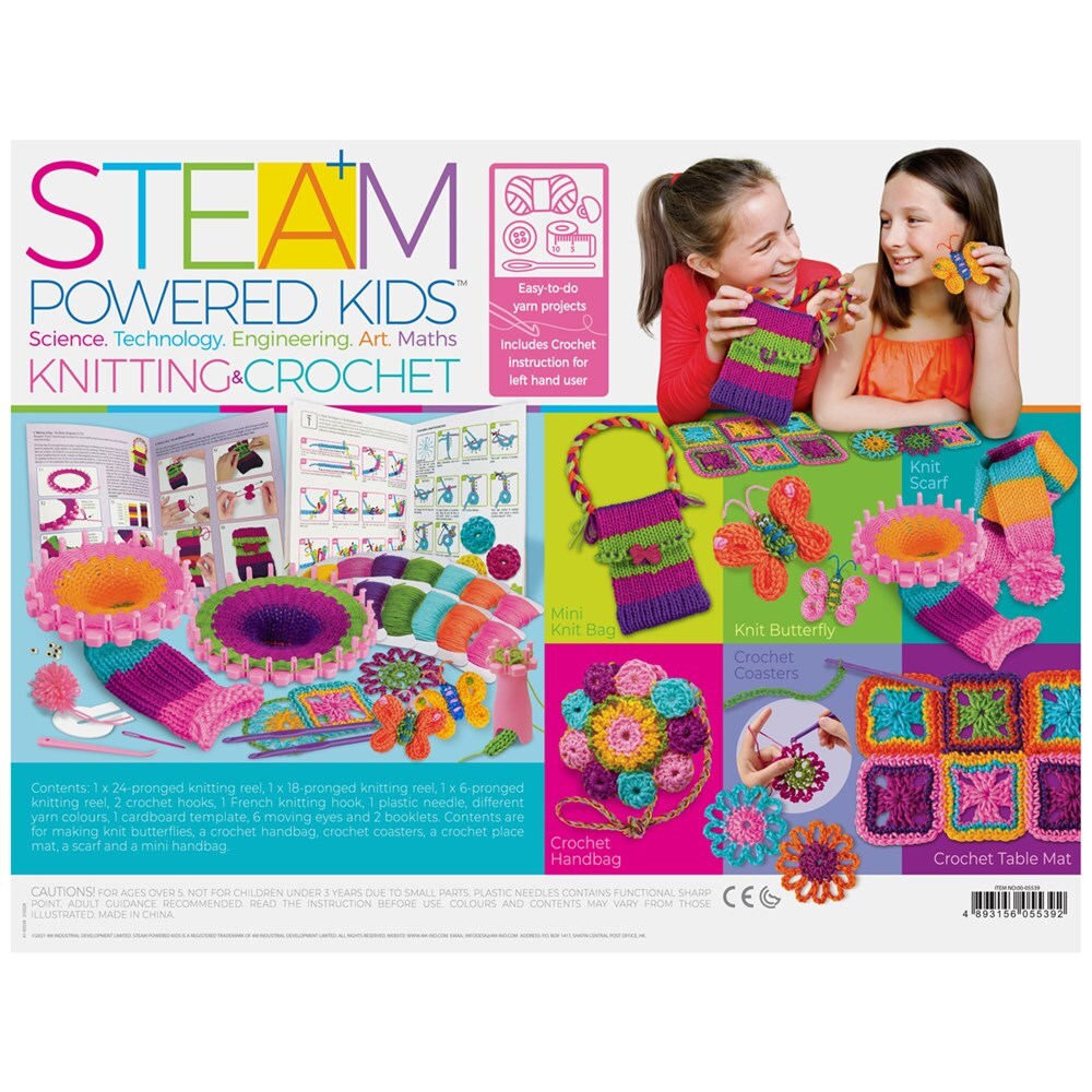 4M Steam Powered Kids/Children Knitting & Crochet 5y+