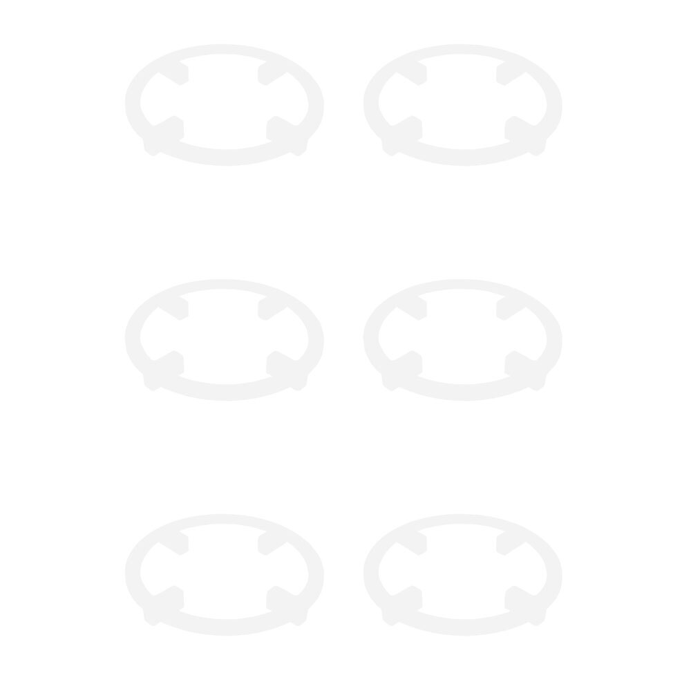 6PK Homeleisure Floor Saver Ring Surface Protector 20cm Clear Garden