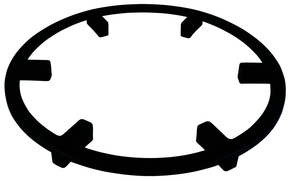 6PK Homeleisure Floor Saver Ring Surface Protector 30cm Black Garden