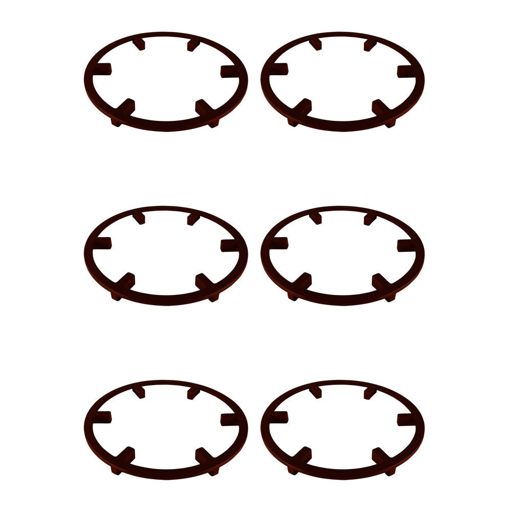 6PK Homeleisure Floor Saver Ring Surface Protector 30cm Terracotta