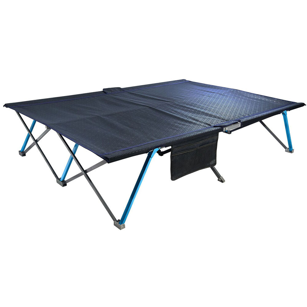 Quest Fast Bed 145 Queen Size Quick Set-up Camping Bed Strecher - Blue