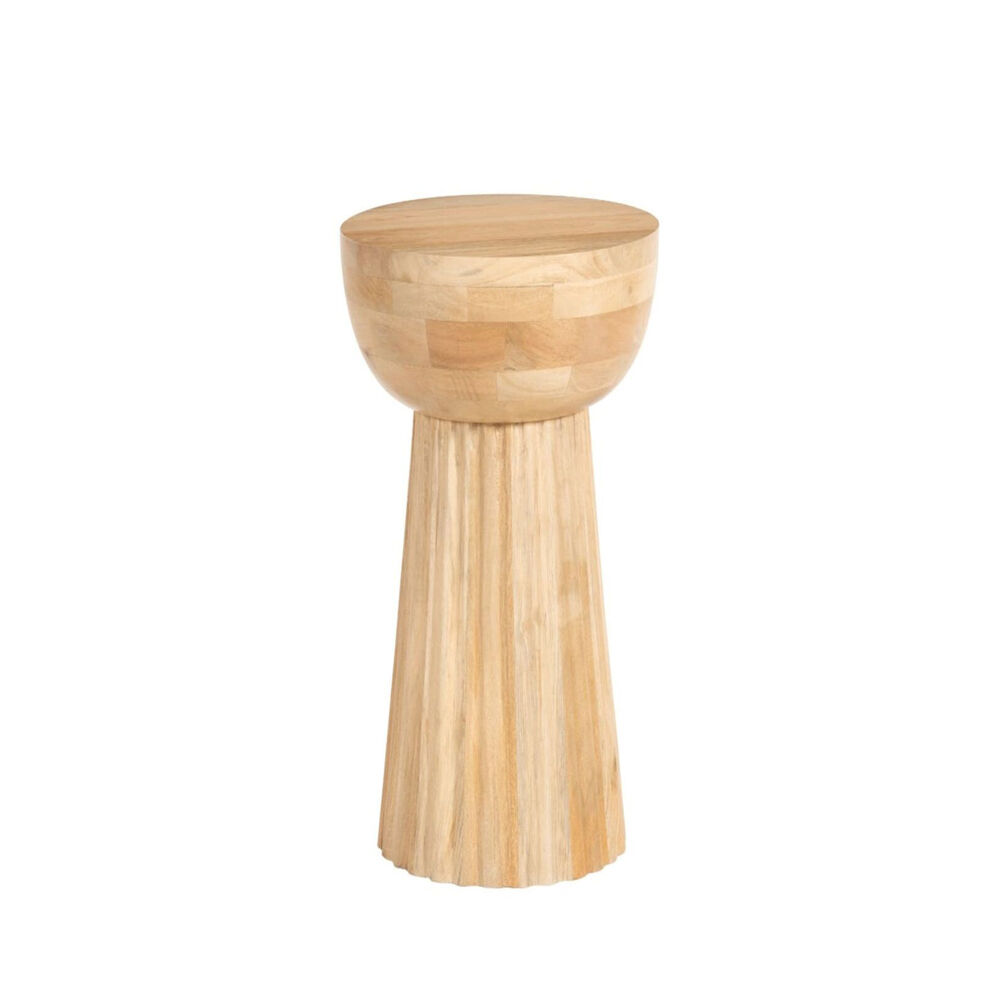 E Style Layla Mango Wood Side Table 35x50cm - Natural