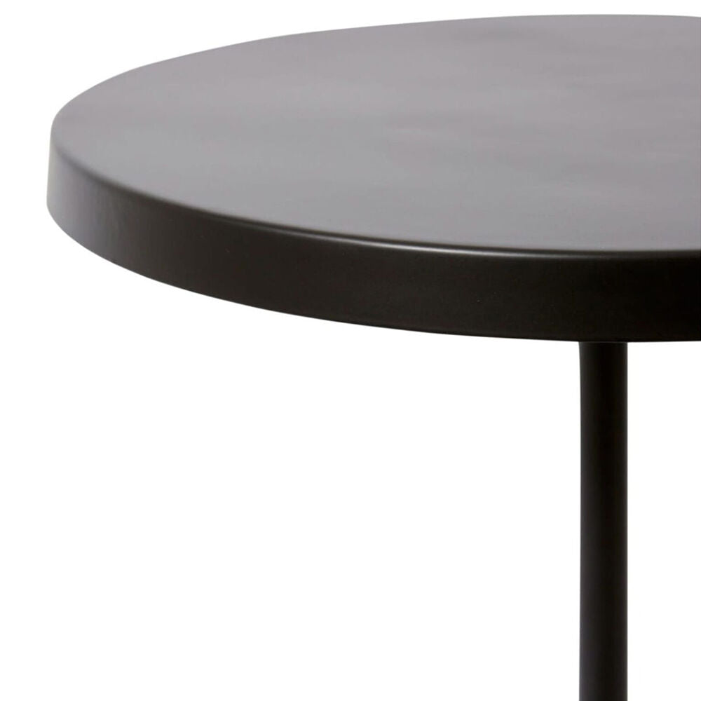 E Style Kush Iron/Marble Side Table 40x56cm - Black/Grey