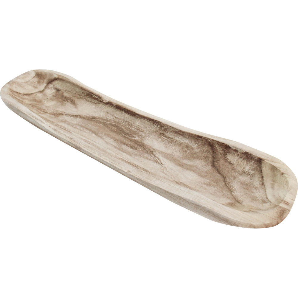 LVD Wooden Long Trough Whisper Food Serving Tray XL 66x15cm - Natural