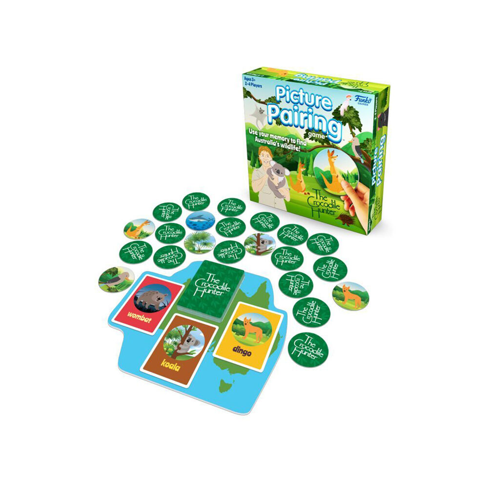 Crocodile Hunter Picture Pairing Board Game Toy 3y+