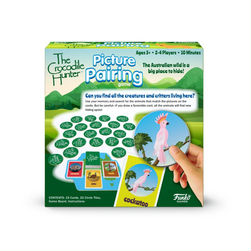 Crocodile Hunter Picture Pairing Board Game Toy 3y+