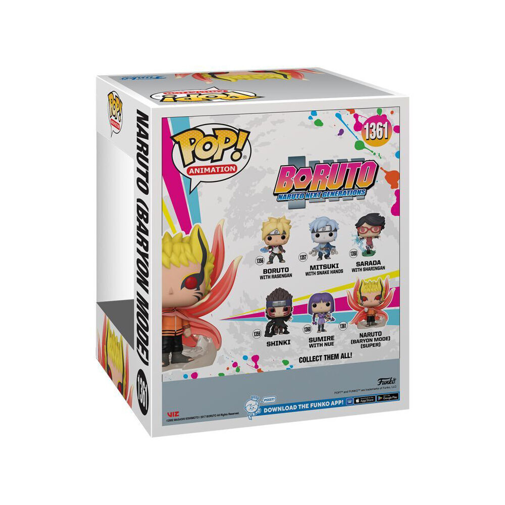 Boruto Naruto Baryon Mode Pop Bobblehead Vinyl Figure 6in